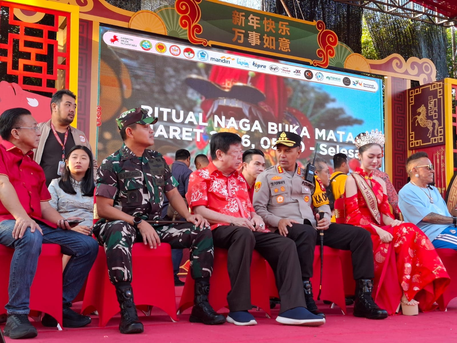 Sinergi Forkopimda di Ritual Buka Mata Naga, Perayaan Cap Go Meh Pontianak Dipastikan Aman