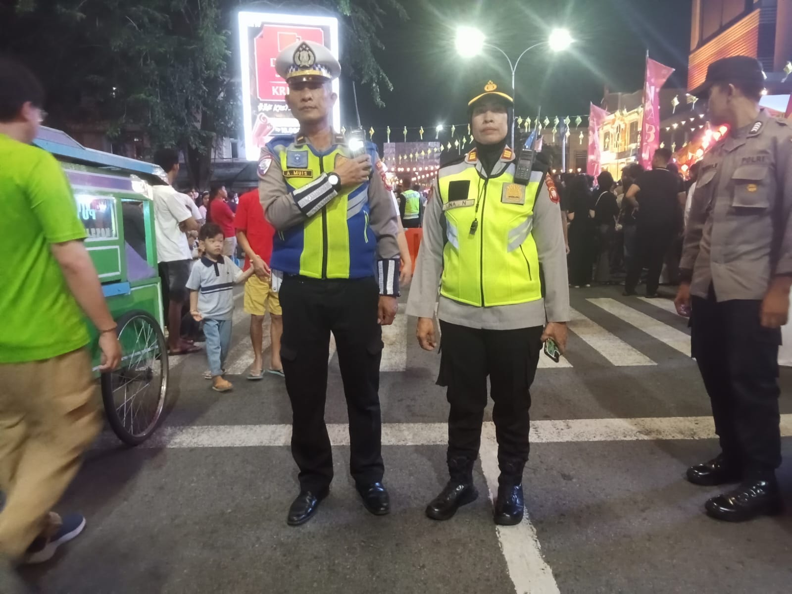 Cek Plotting Anggota, Kapolsek Pontianak Selatan Awasi Langsung Pengamanan Naga Bersinar