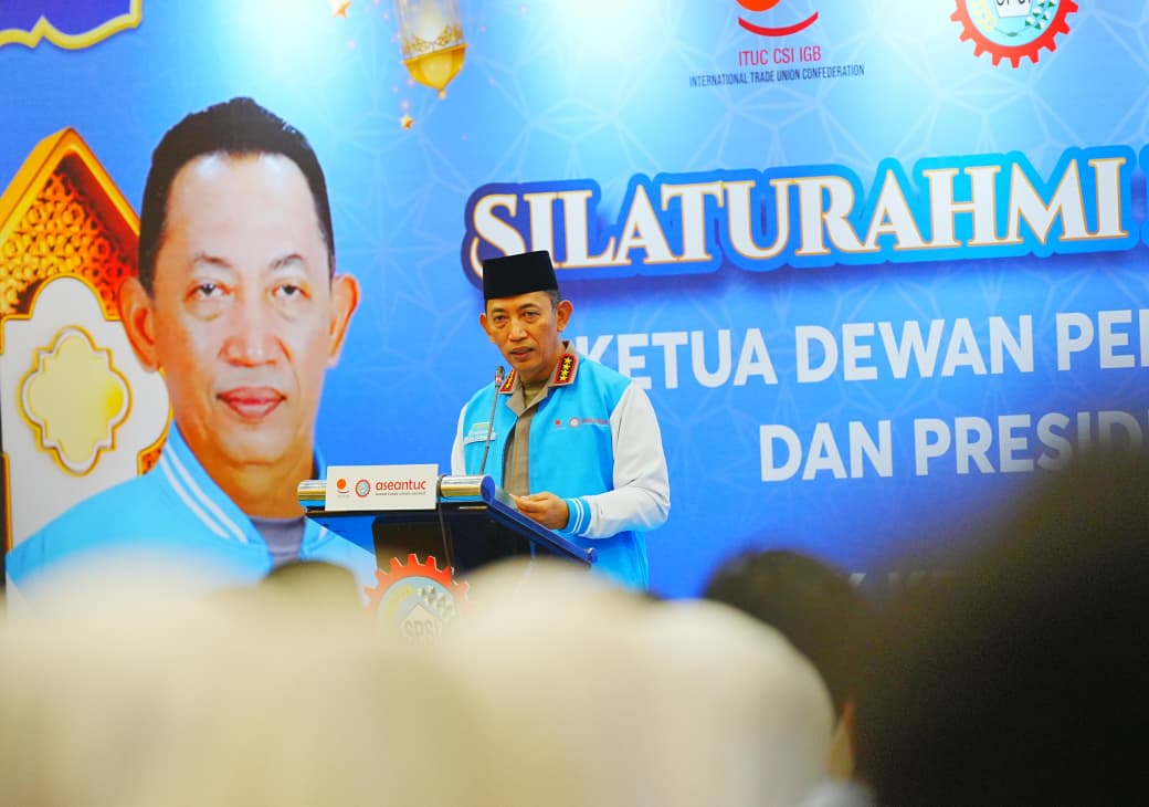 Kapolri Serukan Persatuan Buruh untuk Mendukung Terwujudnya Visi Indonesia Emas 2045