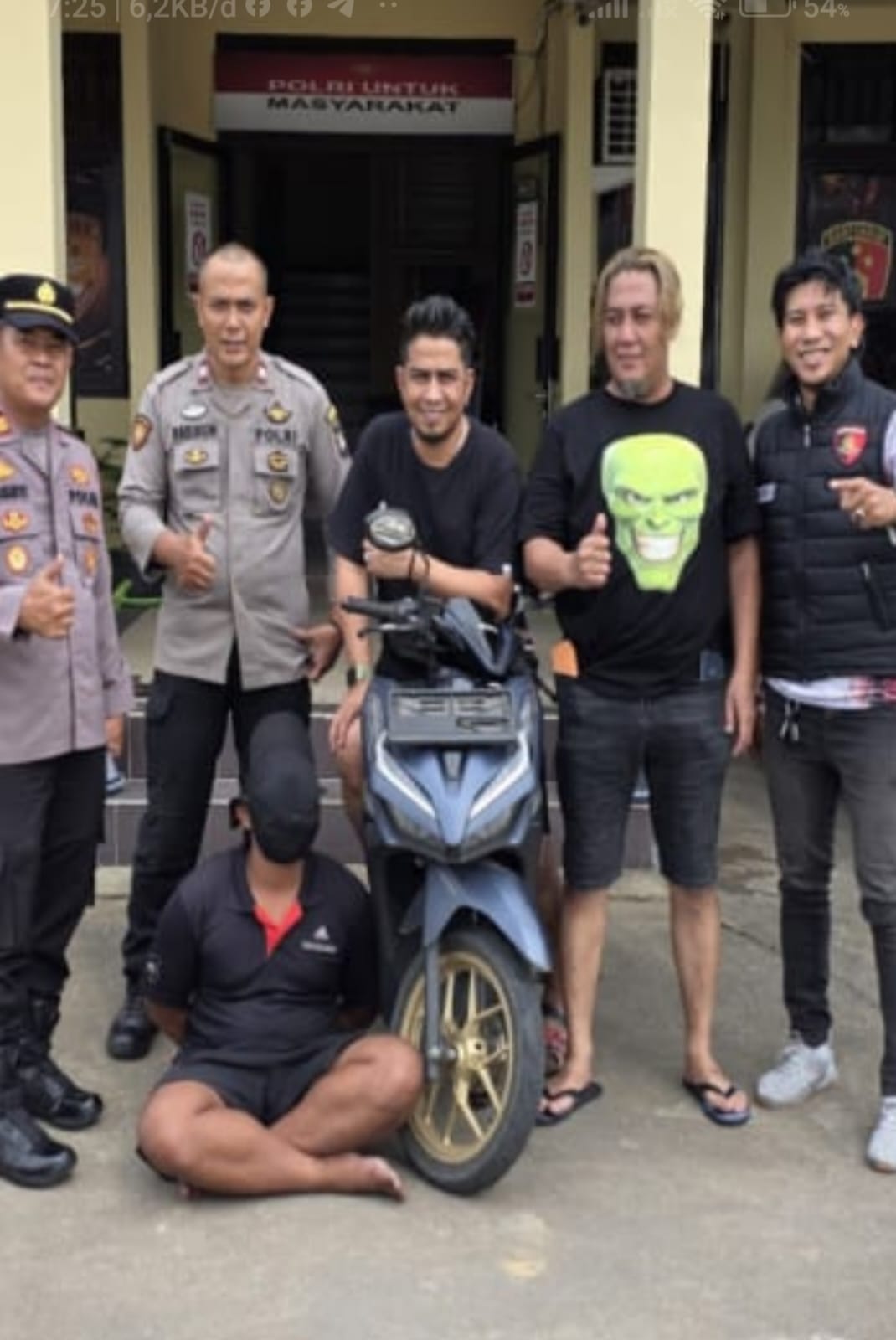Kurang dari 1x24 Jam, Polsek Pontianak Timur Ungkap Kasus Curanmor