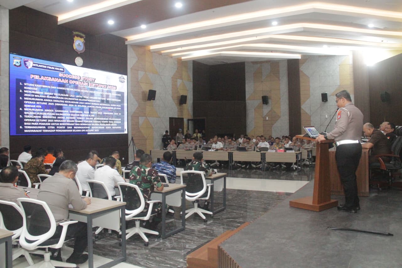 Polda Kalsel Matangkan Koordinasi Lintas Sektoral untuk Pengamanan Arus Mudik Lebaran 2026