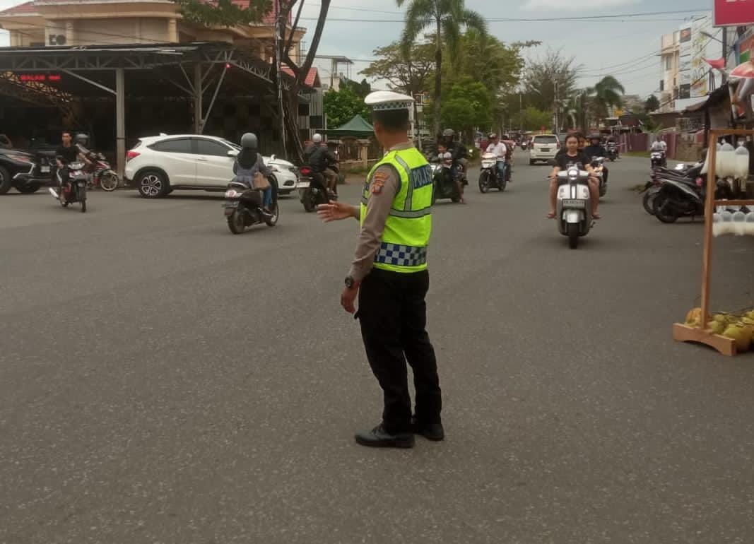 Pasar Juadah Jelang Berbuka Dijaga Ketat Polsek Pontianak Kota