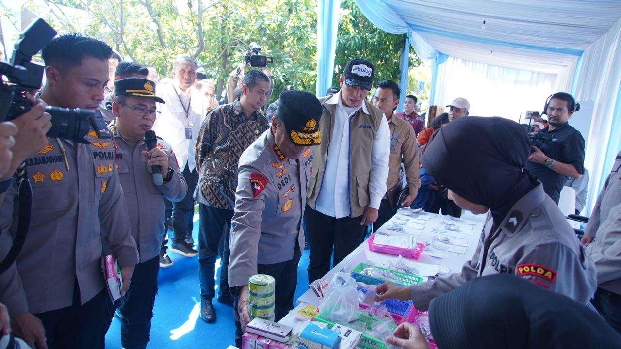 Polri Adakan Bakti Kesehatan dan Gerakan Pangan Murah Nasional, Bantu Ojol dan Buruh Sambut Idulfitri