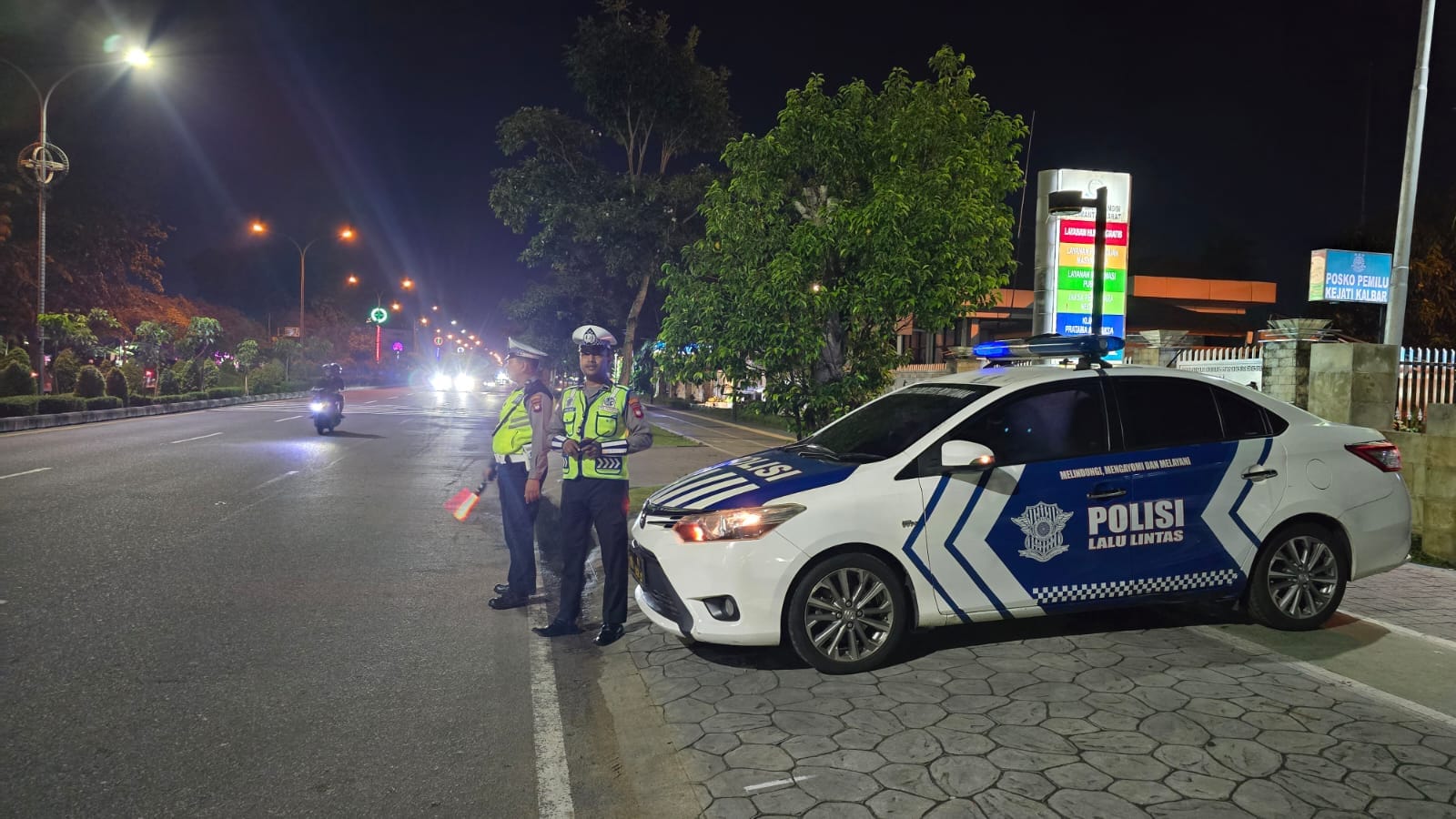 Patroli Blue Light Ditingkatkan, Sat Lantas Polresta Pontianak Cegah Balap Liar dan Gangguan Kamtibmas