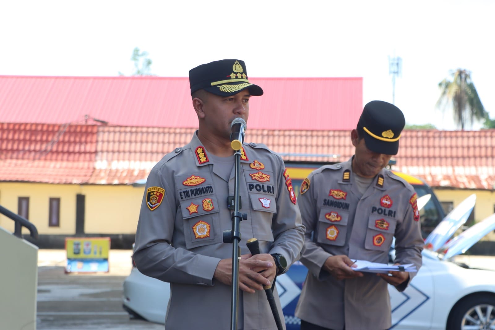 Kapolresta Pontianak Cek Kondisi Kendaraan Dinas R4 dan R2