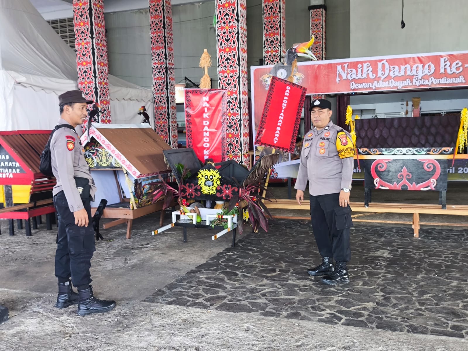 Naik Dango ke-3 Berlangsung Aman, Polsek Pontianak Kota Laksanakan Pengamanan