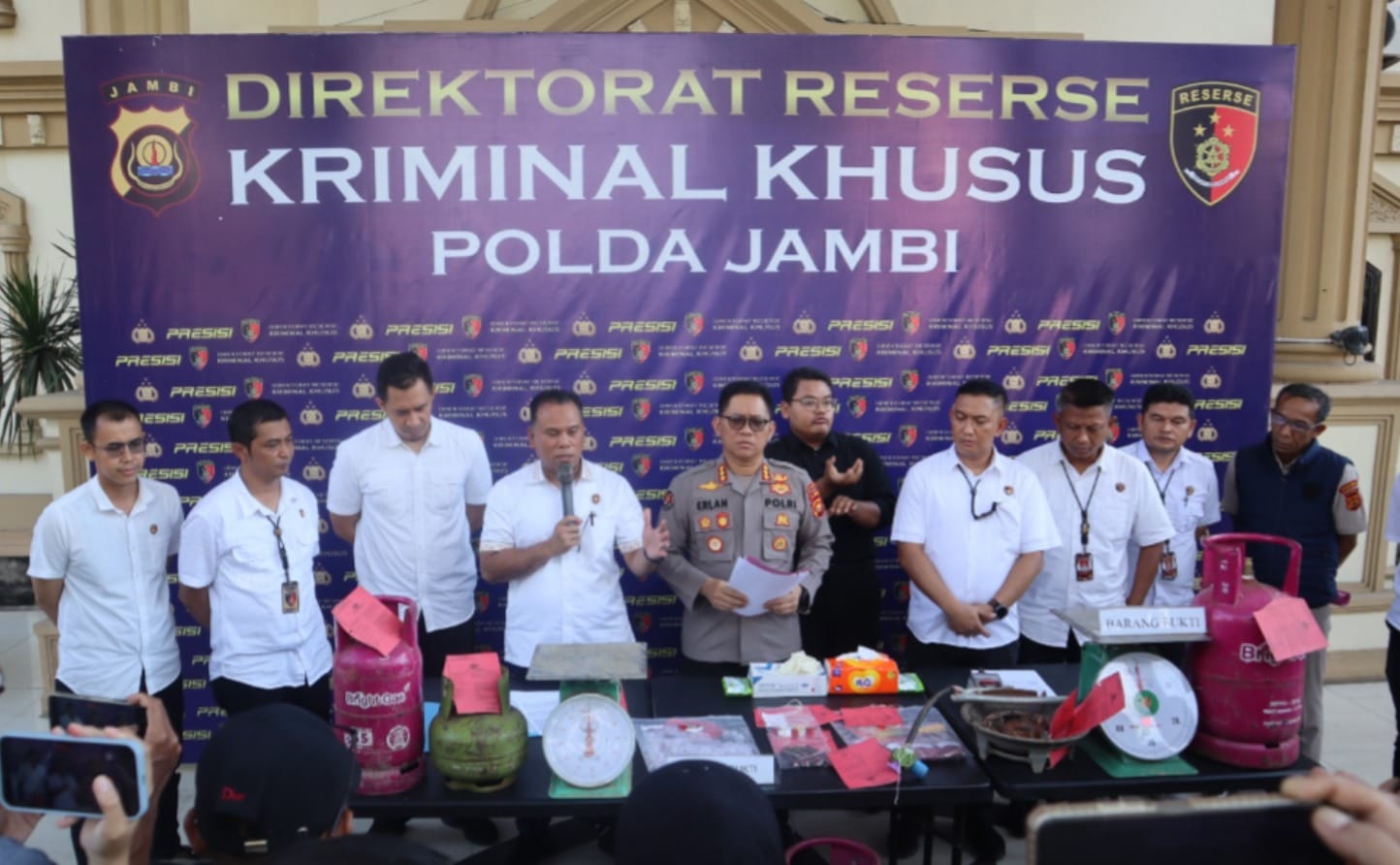 Polda Jambi Ungkap Penyalahgunaan Gas Subsidi, Empat Orang Diamankan