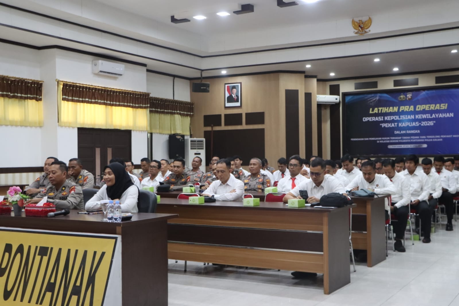 Polresta Pontianak Ikuti Zoom Meeting Latpraops Pekat Kapuas 2026
