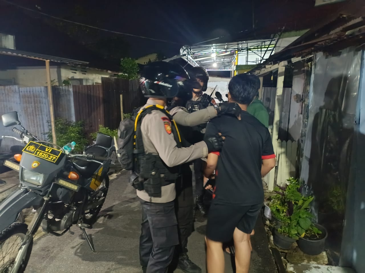 Respons Cepat Patroli Enggang Polresta Pontianak Tangani Kasus Pembacokan