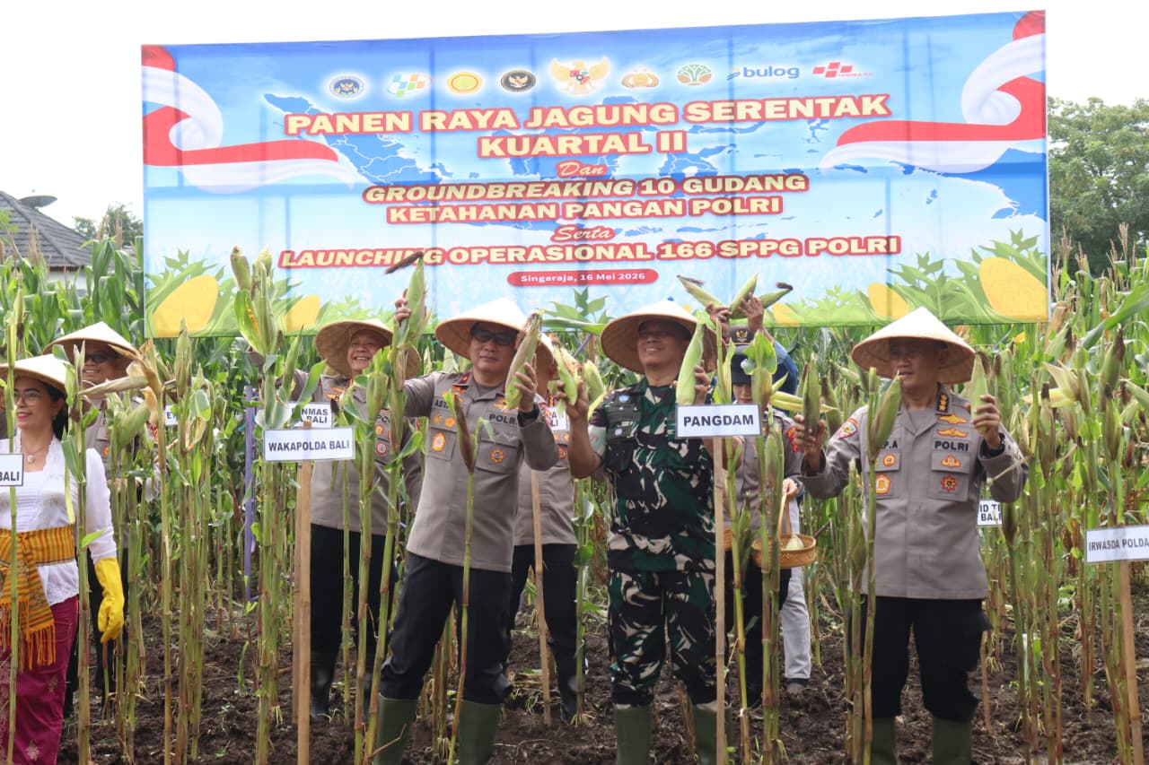 Panen Raya Jagung dan Peresmian SPPG IV Polres Buleleng, Wujud Kehadiran Polri untuk Masyarakat