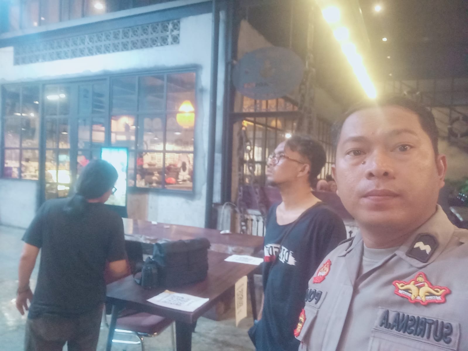 Personel Enggang dan Intel Polsek Pontianak Barat Pantau Kegiatan Habe Fest 2026