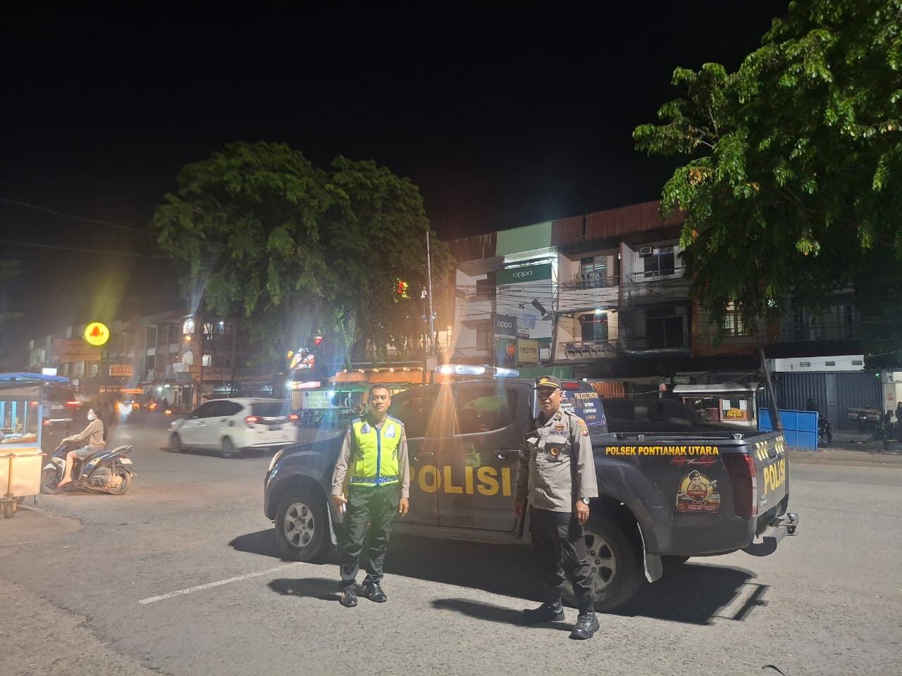 Polsek Pontianak Utara Intensifkan Patroli Malam untuk Cegah Balap Liar dan Tawuran Remaja