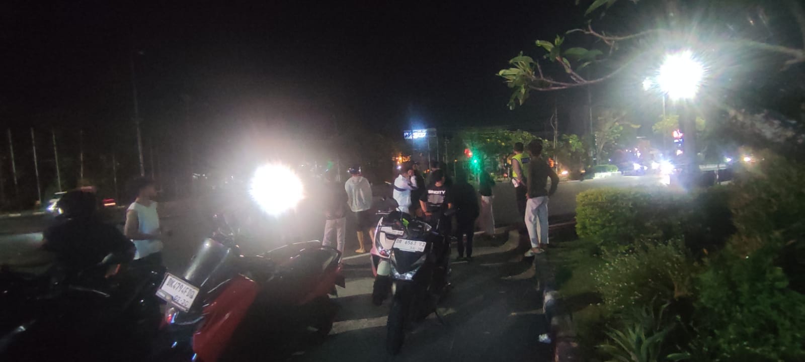 Laporan Masuk ke 110, Polisi Bergerak Cepat Bubarkan Dugaan Balap Liar di Jalur Padat Bypass Ngurah Rai