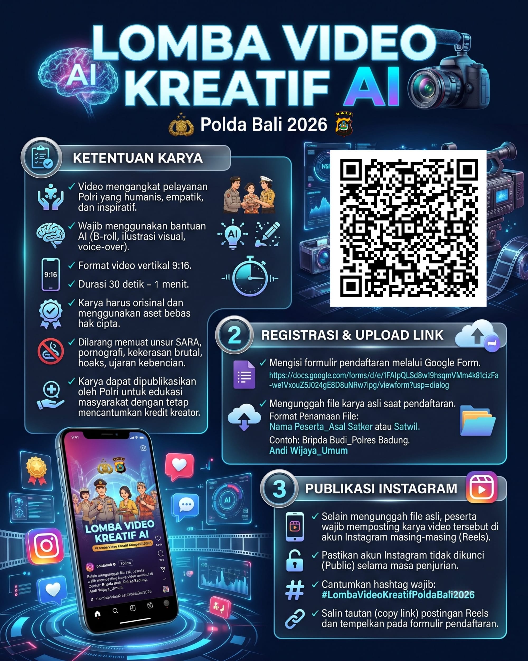 Asah Talenta Digital, Polda Bali Gelar Lomba Video Kreatif bagi Masyarakat
