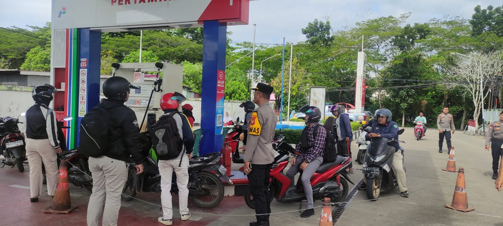 Polresta Pontianak Perkuat Pengawasan SPBU untuk Antisipasi Dampak Kenaikan Harga BBM