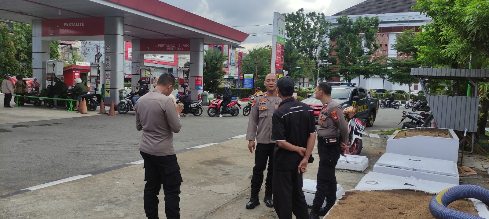 Jaga Kondusivitas dan Kelancaran Distribusi, Polresta Pontianak Intensif Sambangi SPBU