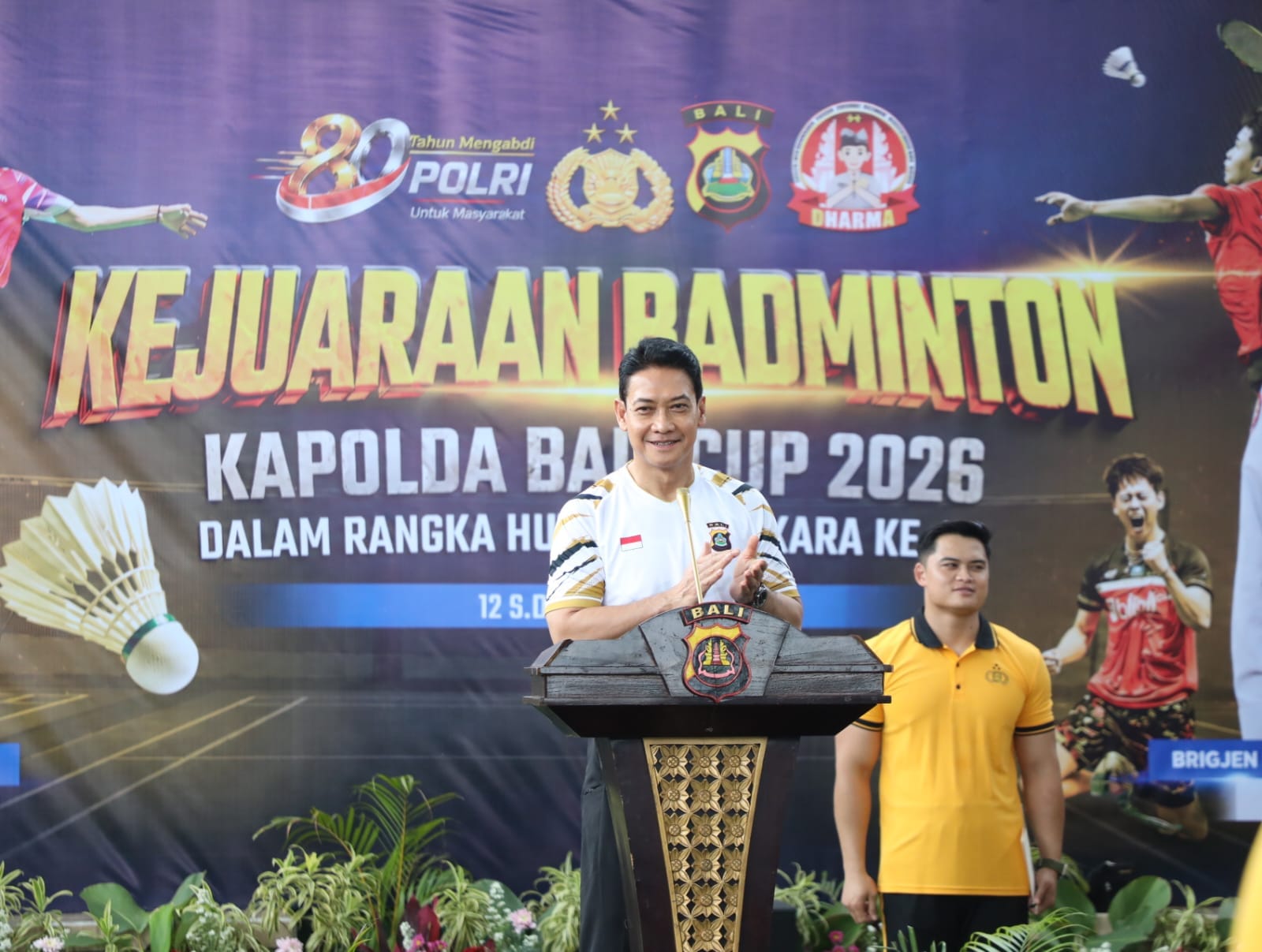 Kapolda Bali Resmi Buka Kejuaraan Kapolda Bali Cup 2026 Cabang Bulu Tangkis Dalam Rangka HUT Bhayangkara Ke-80