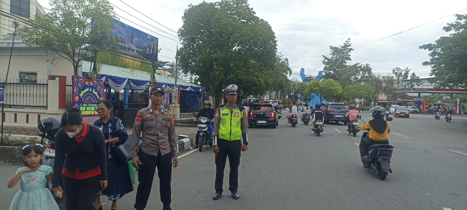 Polsek Pontianak Selatan Amankan Peresmian HKBP Distrik 33 Kalbar, Pastikan Ibadah Berlangsung Aman dan Khidmat
