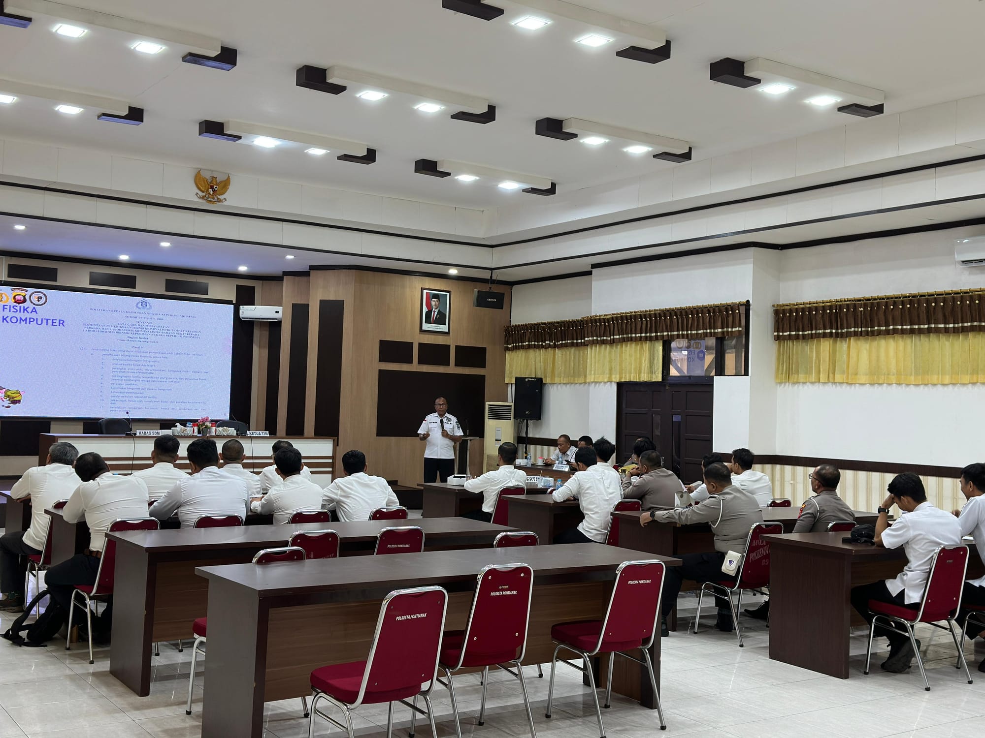 Polresta Pontianak Optimalkan Kompetensi Personel Melalui Coaching Clinic Fungsi Teknis Labfor TA 2026