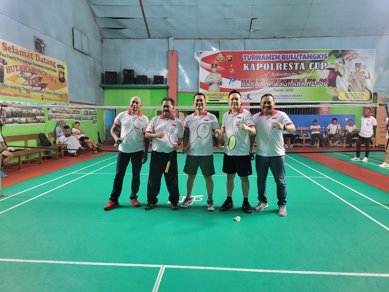 Turnamen Bulutangkis Kapolresta Cup Digelar, Wakapolresta Pontianak Ajak Junjung Sportivitas