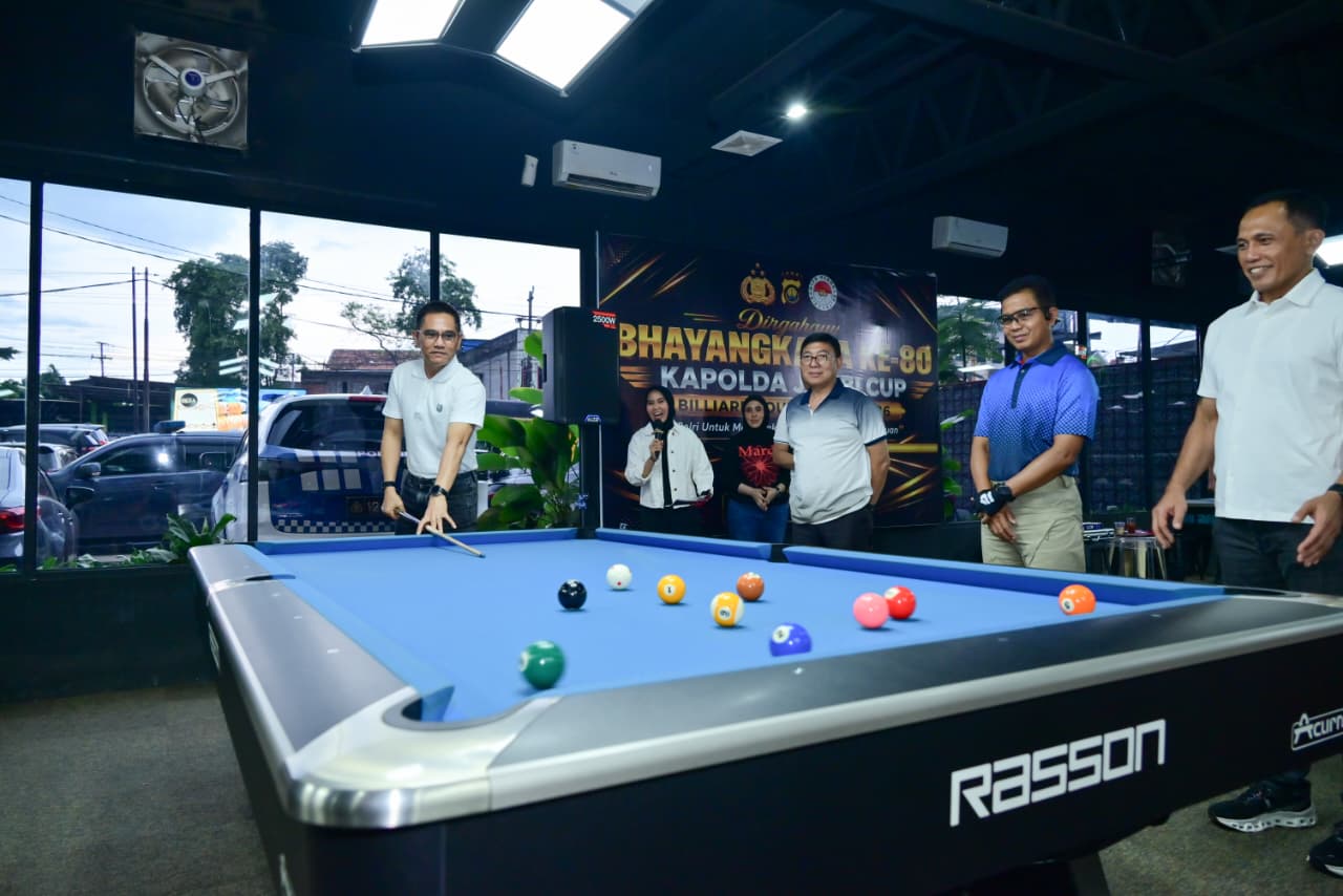 Kapolda Jambi Cup Billiard Tournament 2026 Digelar, Jadi Ajang Mempererat Soliditas TNI-Polri dan Semangat Sportivitas