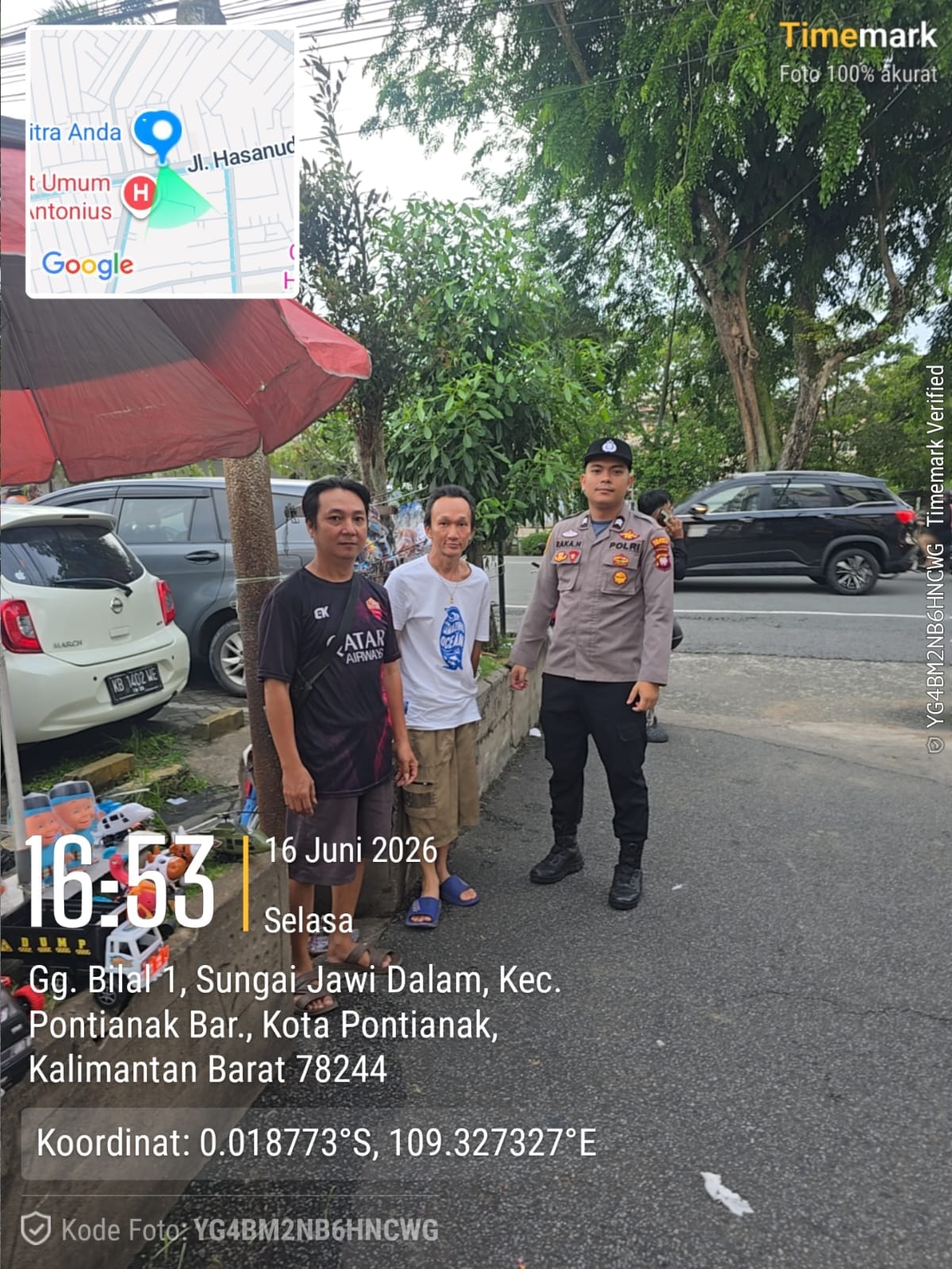 Antisipasi Curanmor, Personel Enggang Polsek Pontianak Barat Intensifkan Patroli Dialogis di Pusat Perbelanjaan