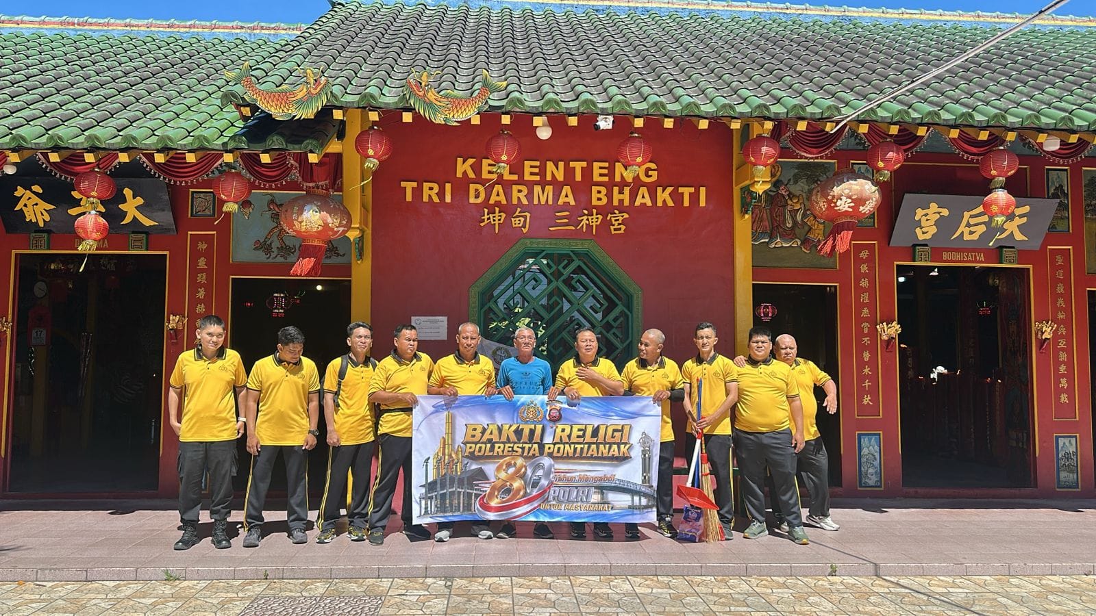 Sambut Hari Bhayangkara ke-80, Polresta Pontianak Gelar Bhakti Religi di Gereja