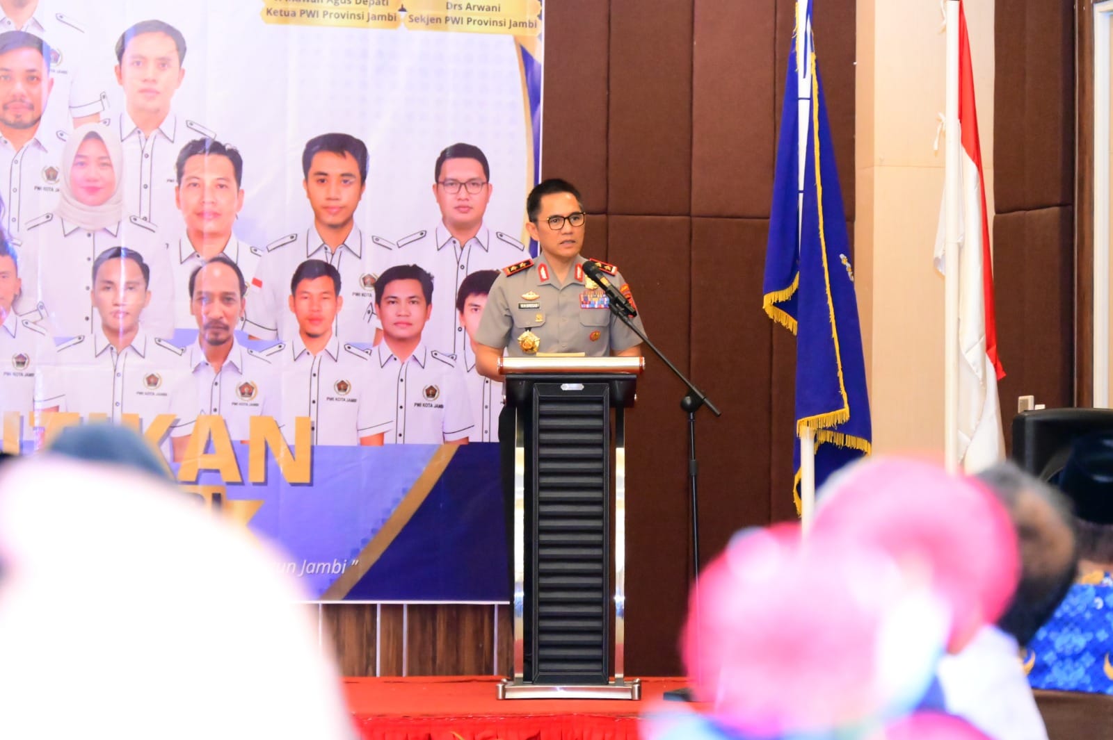 Kapolda Jambi Hadiri Pelantikan Ketua dan Pengurus PWI Kota Jambi Periode 2026–2029