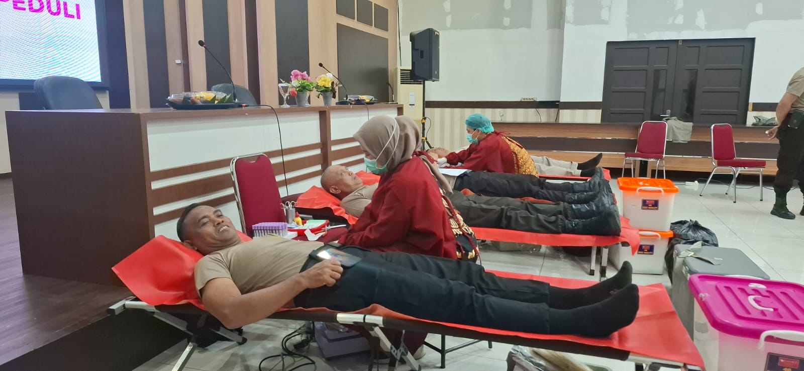 Sambut Hari Bhayangkara ke-80, Polresta Pontianak Gelar Bhakti Kesehatan Polri melalui Donor Darah