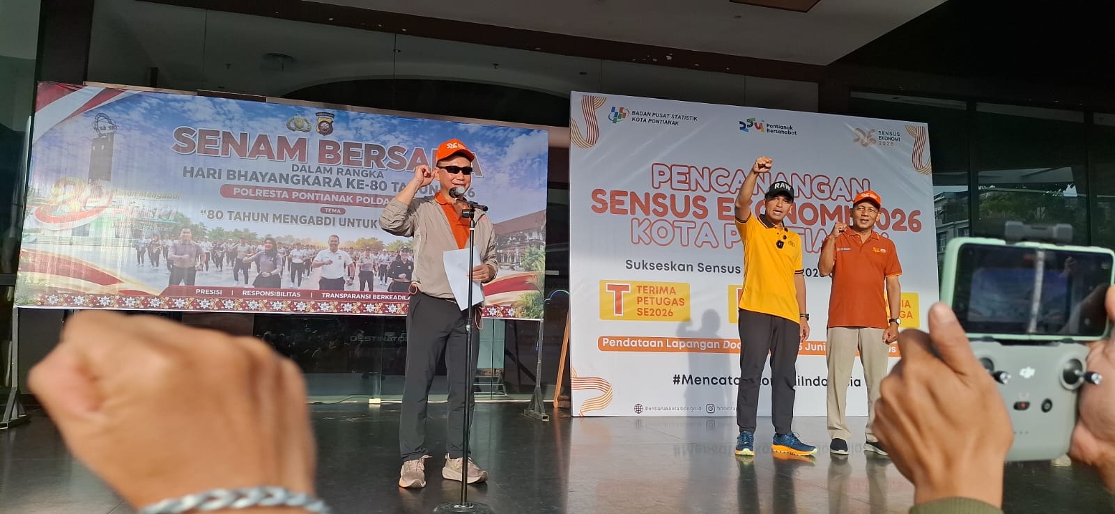 Pererat Kebersamaan dengan Warga, Polresta Pontianak Adakan Olahraga Bersama Sambut HUT Bhayangkara ke-80