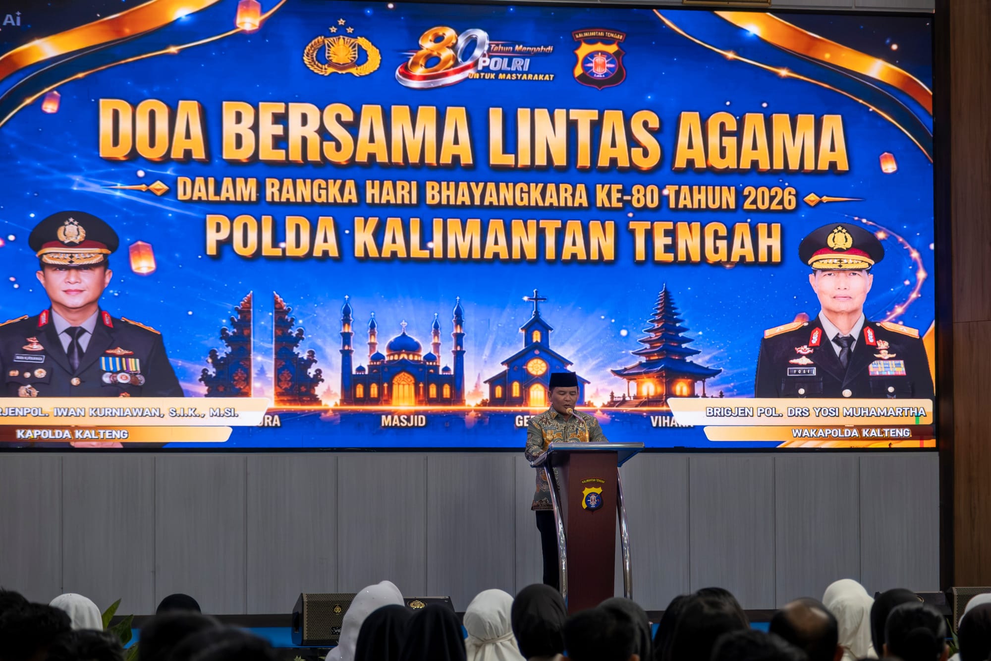 Jelang Hari Bhayangkara ke-80, Polda Kalteng Gelar Doa Bersama Lintas Agama