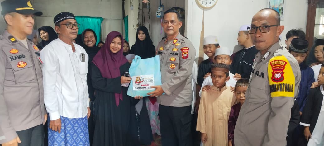 Sambut Hari Bhayangkara ke-80, Polresta Pontianak Salurkan 1.000 Paket Sembako untuk Masyarakat