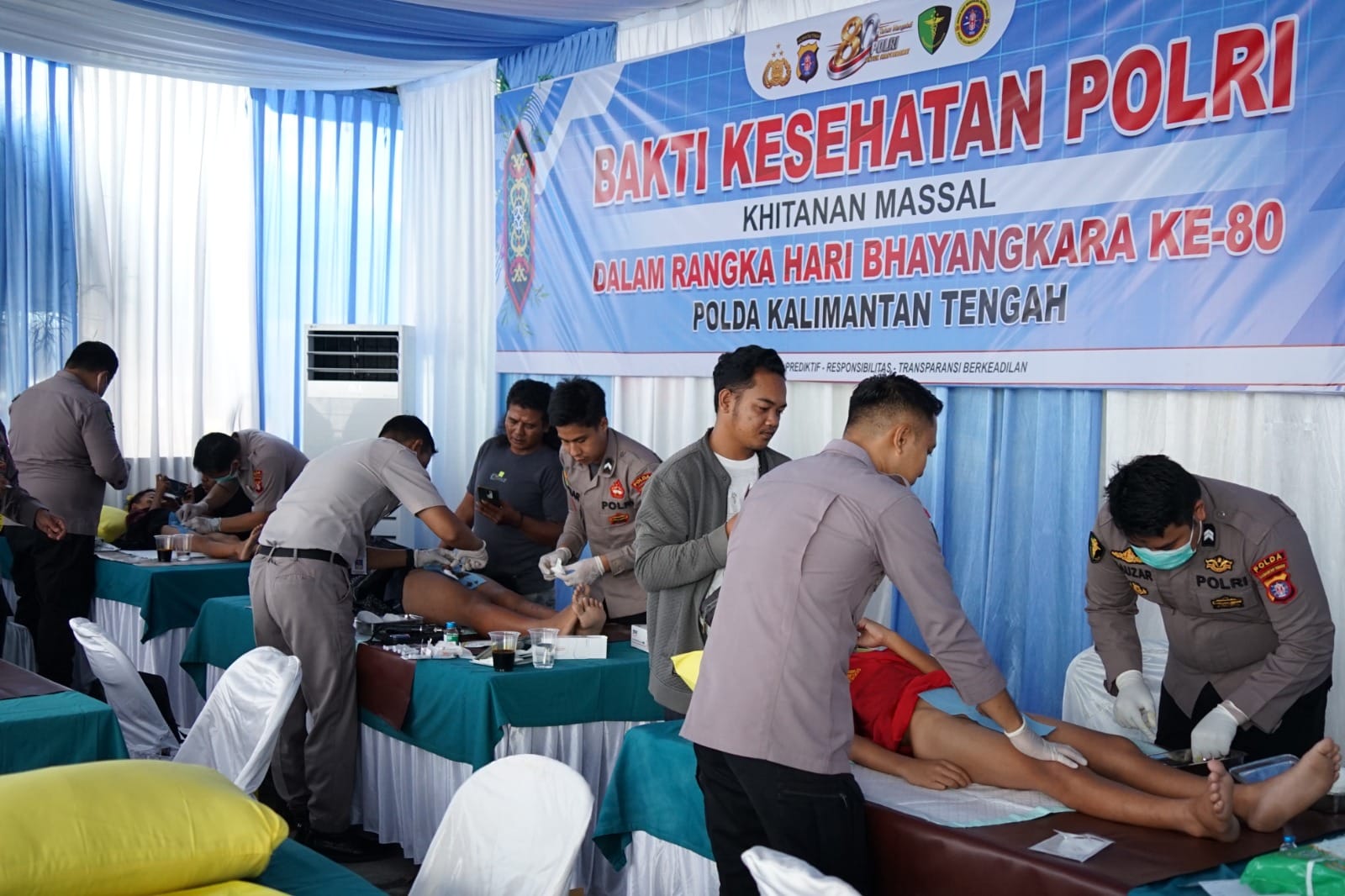 Wujud Nyata Kepedulian Polri, Polda Kalteng Berikan Pelayanan Kesehatan Gratis kepada Ribuan Masyarakat