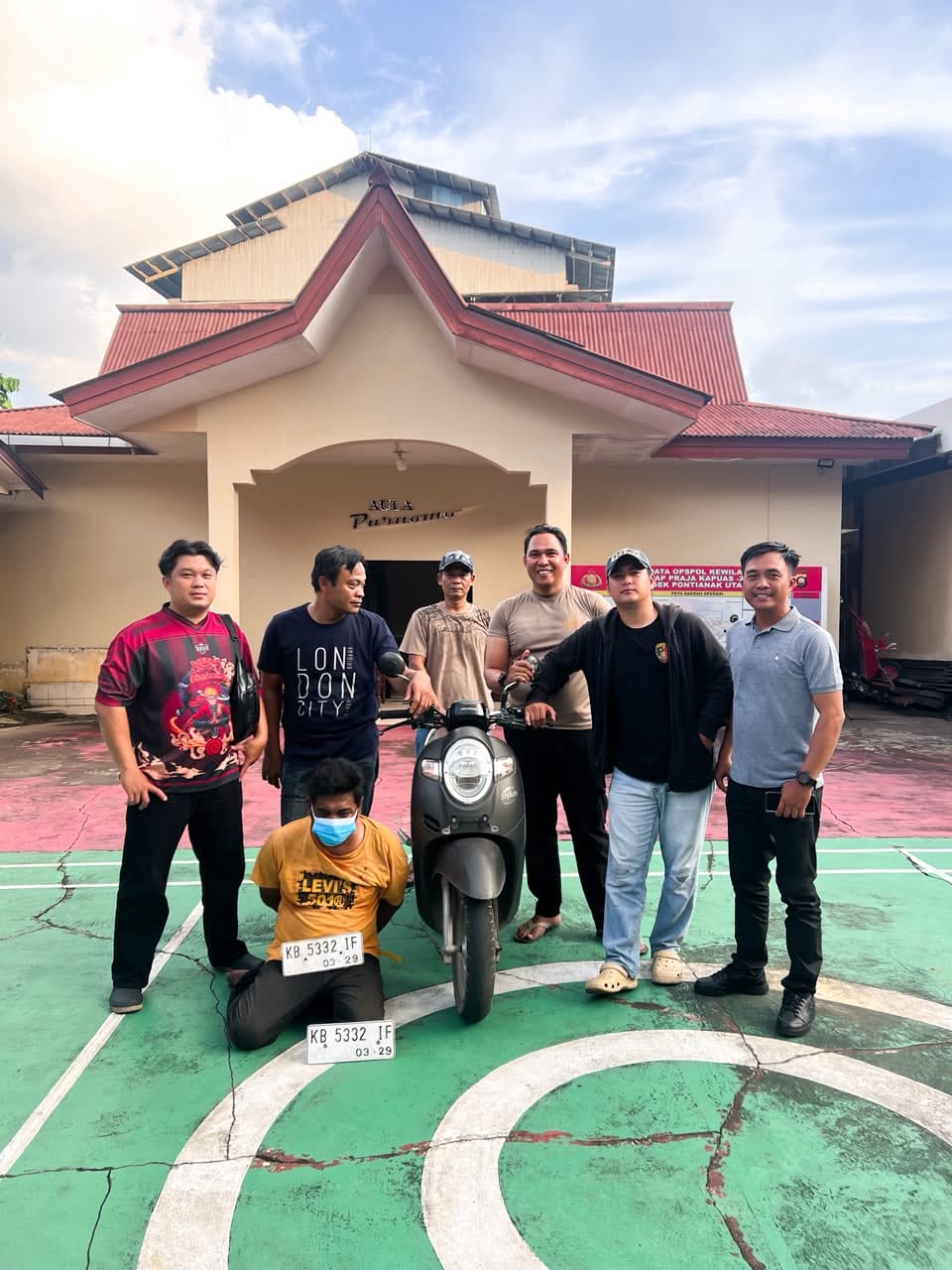 Tak Sampai Sehari, Tim Maung Polsek Pontianak Utara Berhasil Ungkap Kasus Pencurian Sepeda Motor