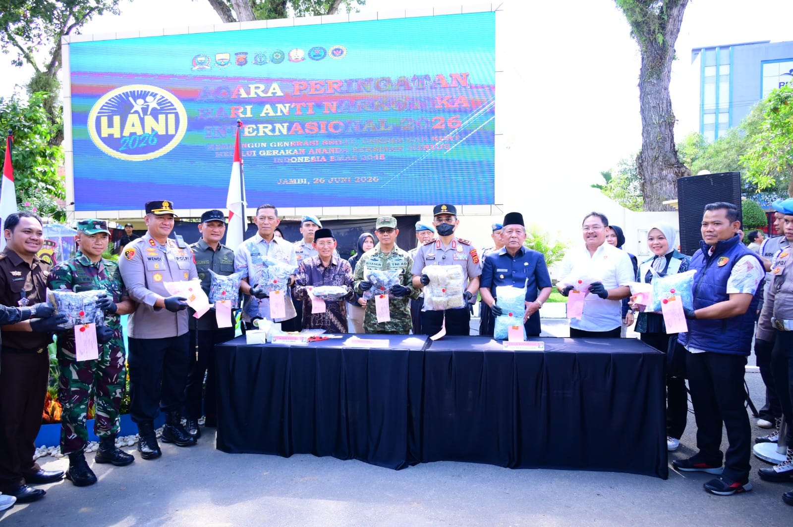 Peringati Hari Anti Narkotika Internasional 2026, Polda Jambi Musnahkan Barang Bukti Narkoba dan Perkuat Sinergi Berantas Peredaran Gelap Narkotika