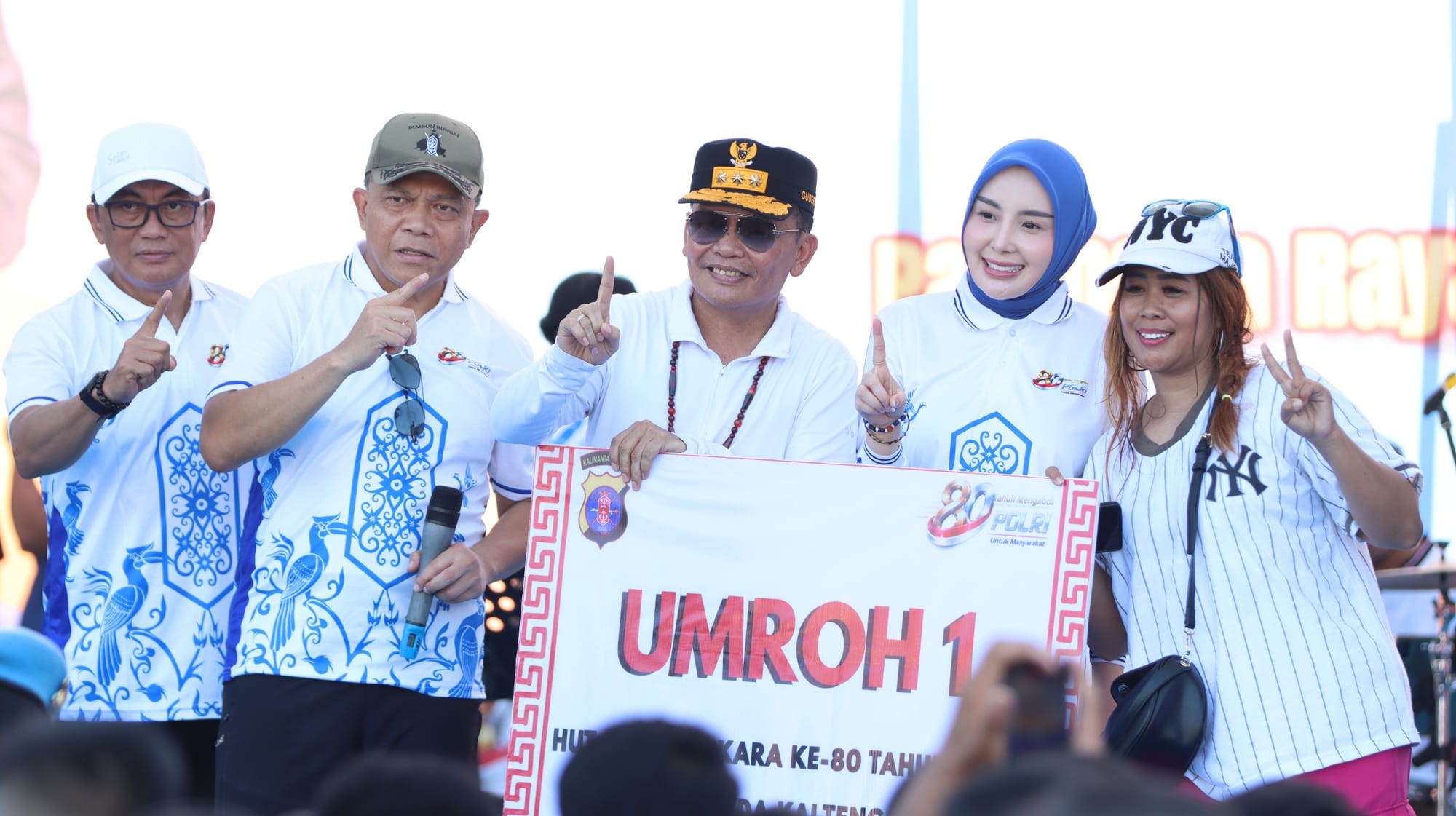 Ribuan Masyarakat Meriahkan Jalan Sehat dan Fun Bike Bersama Polda Kalteng Sambut Hari Bhayangkara ke-80