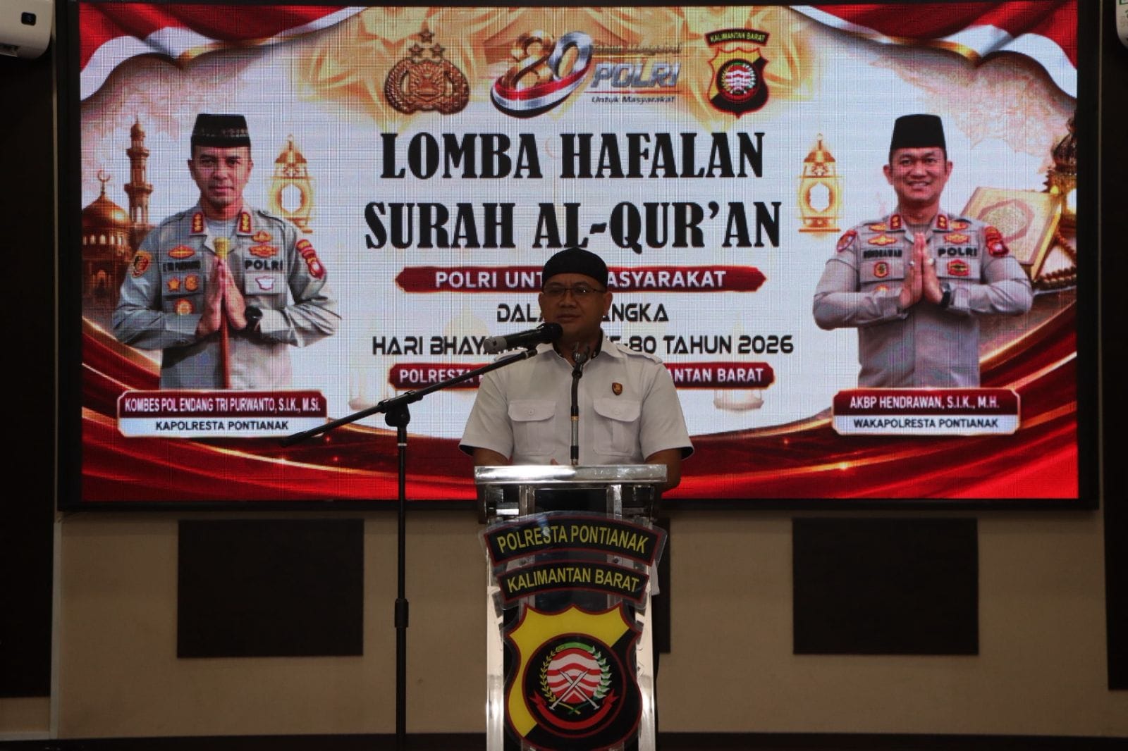 Polresta Pontianak Gelar Lomba Hafalan Surah Al-Qur'an, Juara Pertama Raih Hadiah Umrah