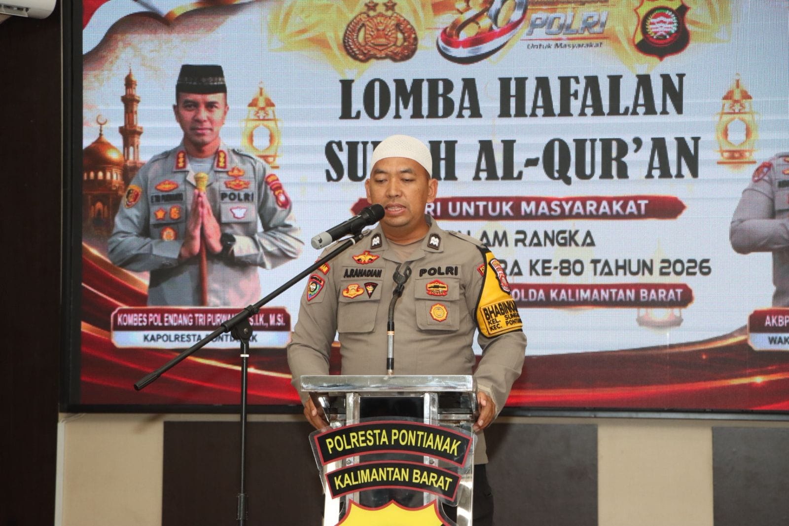 Semarak Hari Bhayangkara ke-80, Polresta Pontianak Hadirkan Lomba Hafalan Surah Al-Qur'an Berhadiah Umrah