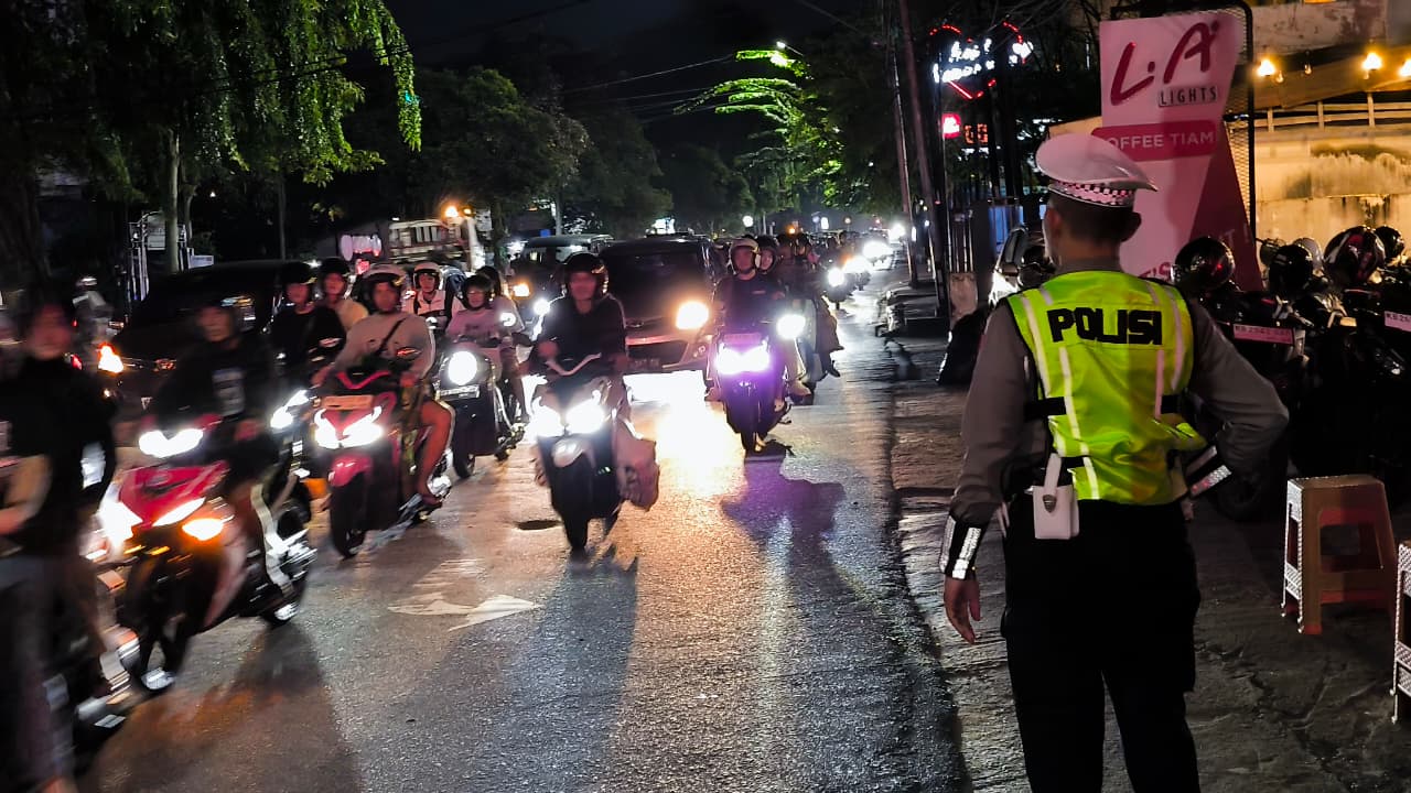 Cegah Balap Liar dan Knalpot Brong, Satlantas Polresta Pontianak Tindak 10 Unit Sepeda Motor