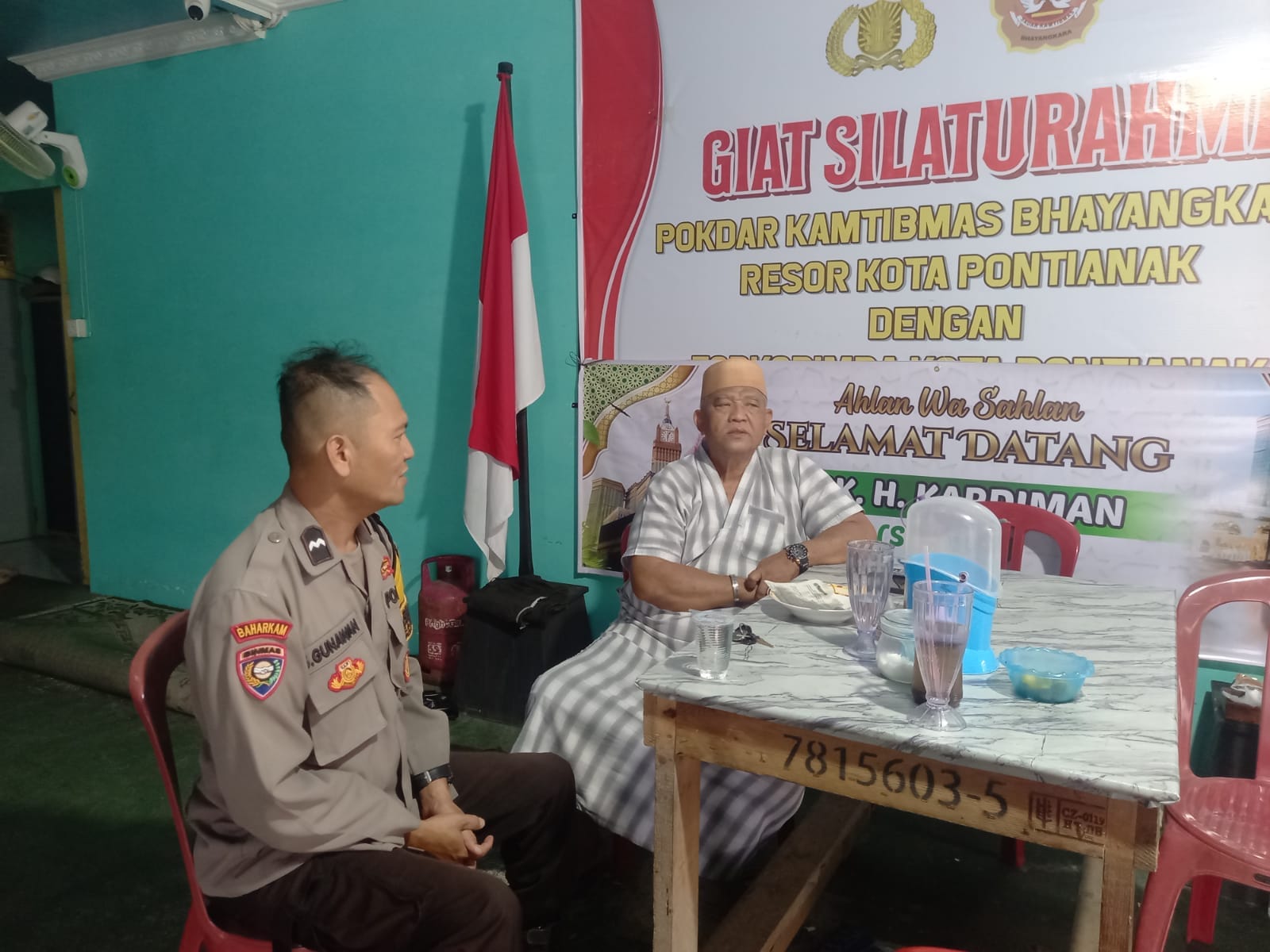 Bhabinkamtibmas Kelurahan Sei Jawi Dalam Laksanakan Sambang Dialogis, Ajak Warga Antisipasi Pencurian dan Gangguan Kamtibmas