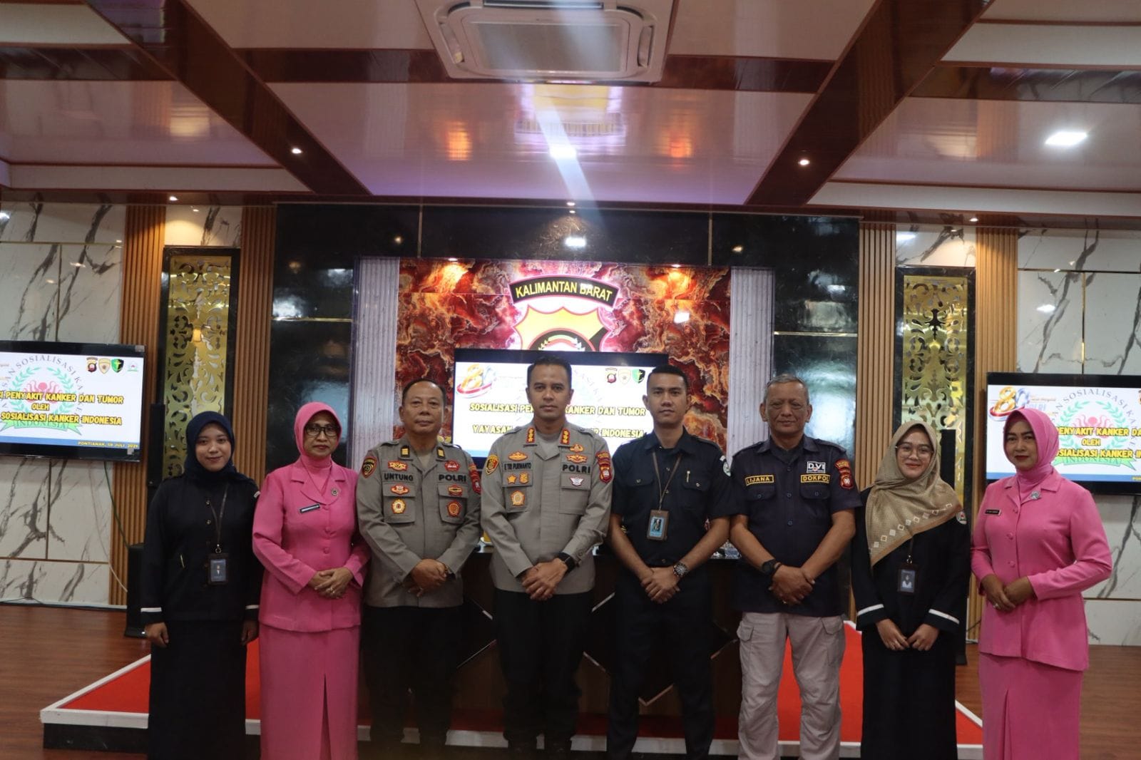 Polresta Pontianak Gandeng Yayasan Kanker Indonesia Edukasi Masyarakat tentang Pencegahan Kanker dan Tumor