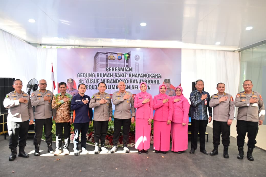 Kapusdokkes Polri dan Kapolda Kalsel Resmikan Gedung Baru Rumah Sakit Bhayangkara dr. Yusuf Wibandoko
