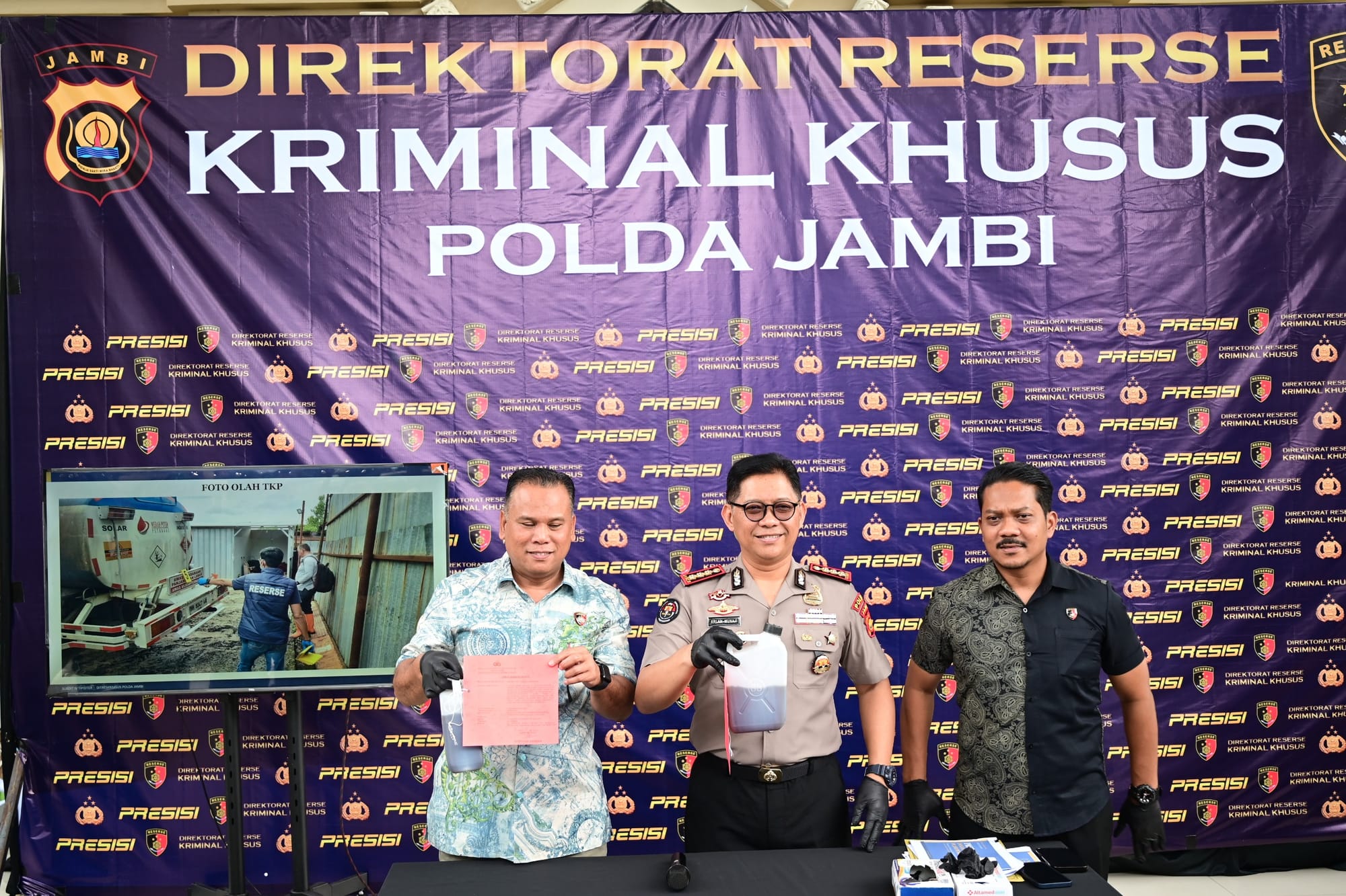 6.163 Liter Solar Olahan Ilegal Diamankan, Polda Jambi Tegaskan Komitmen Berantas Mafia BBM