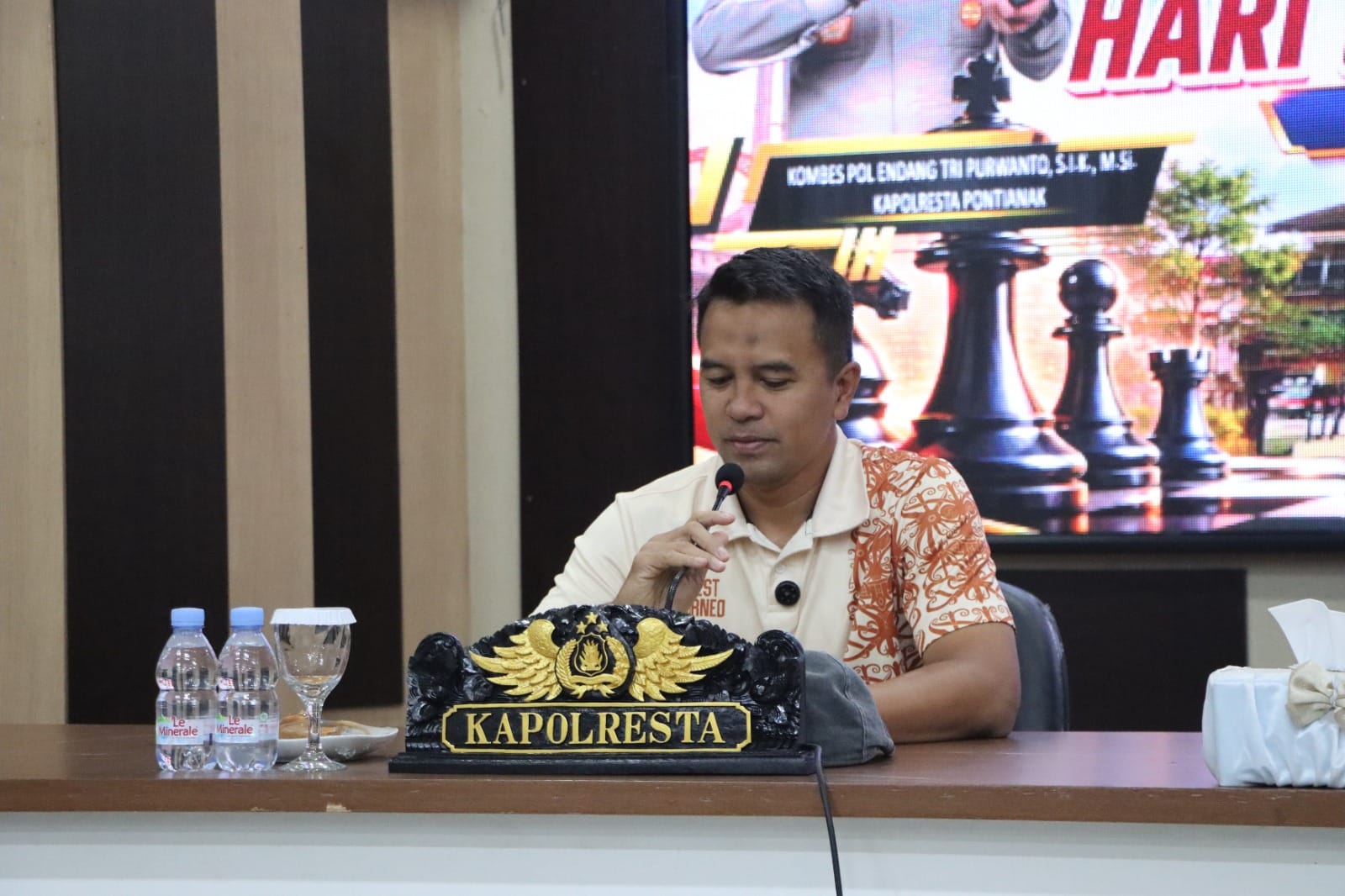 Polresta Pontianak Gelar Lomba Catur Semarak Hari Bhayangkara ke-80