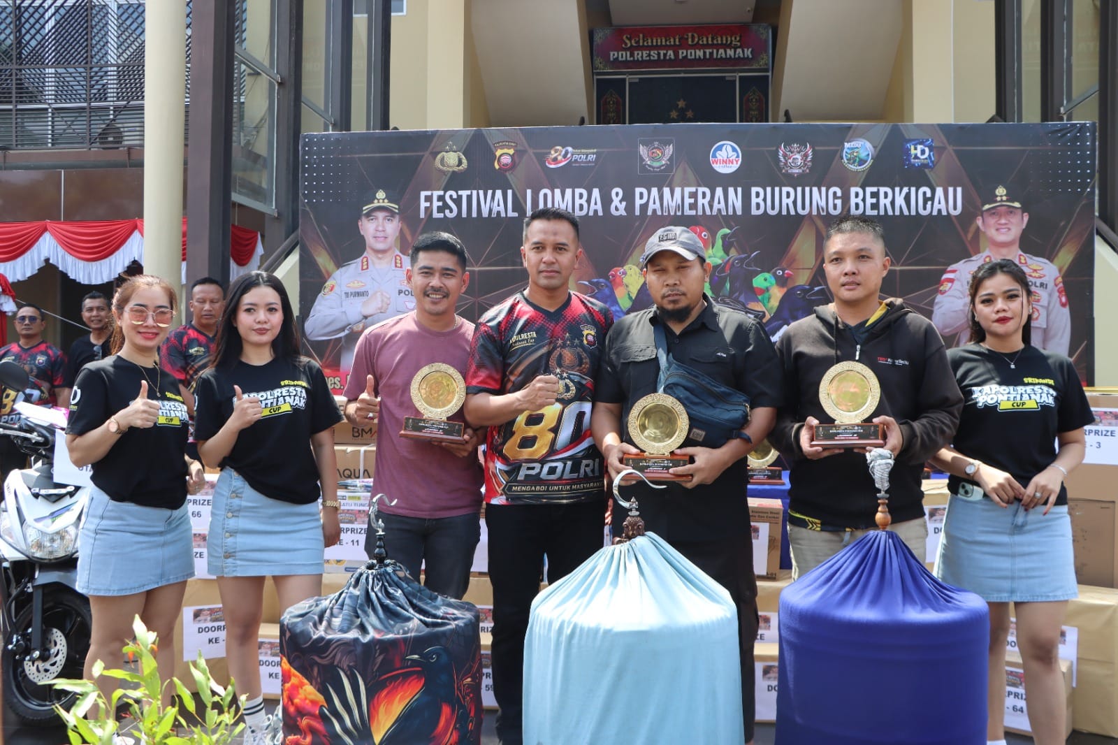 Meriahkan Hari Bhayangkara ke-80, Polresta Pontianak Gelar Lomba Burung Berkicau Kapolresta Cup