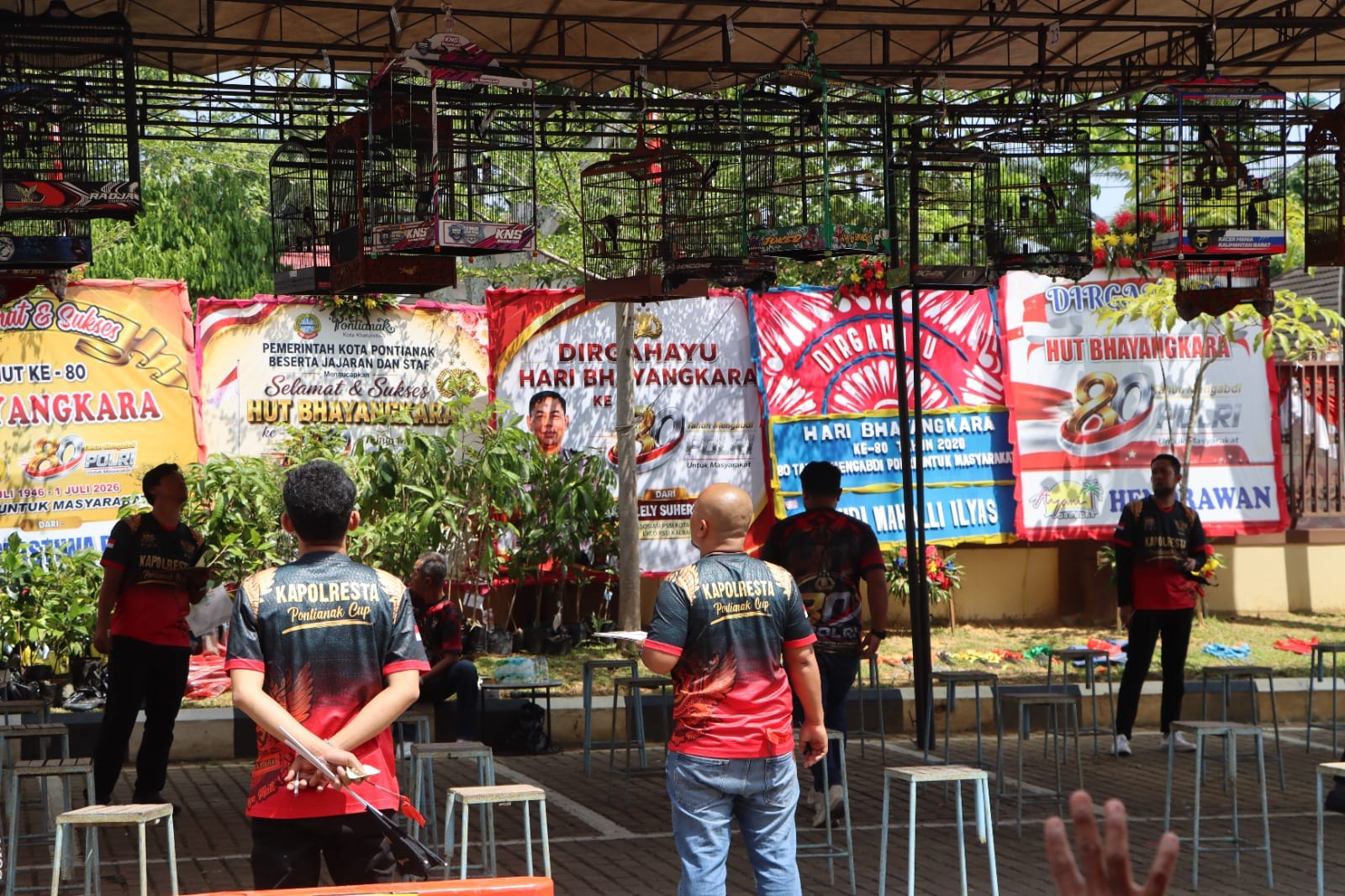 Hari Bhayangkara ke-80, Polresta Pontianak Sukses Gelar Lomba Burung Berkicau Kapolresta Cup