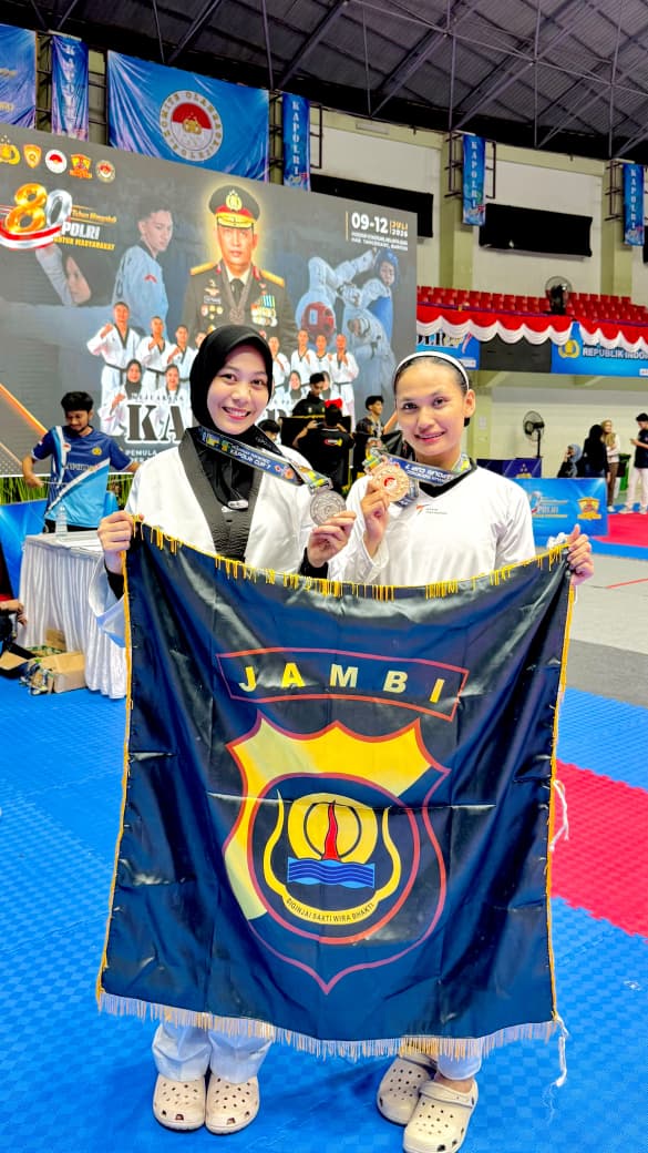Tim Taekwondo Polda Jambi Raih 5 Medali pada Kejurnas Kapolri Cup 7 Tahun 2026