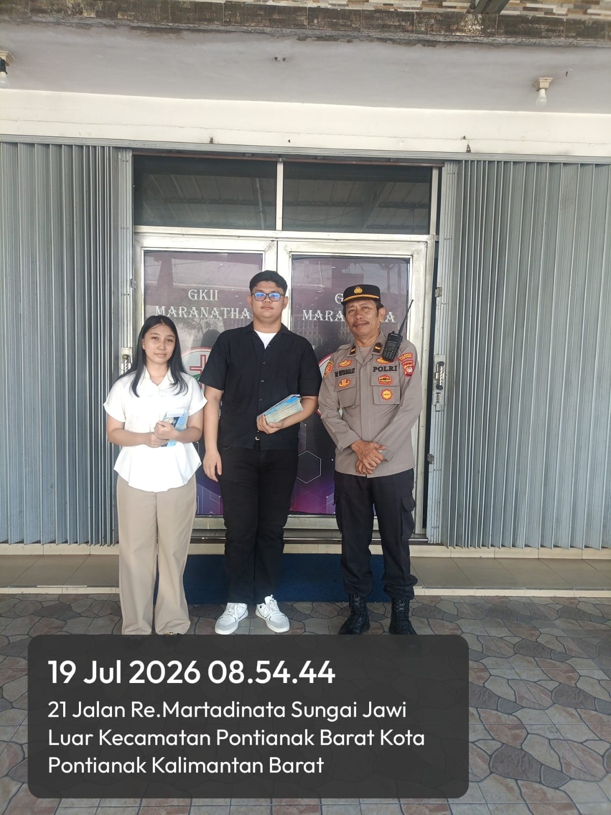 Polsek Pontianak Barat Intensifkan Patroli Gereja, Pastikan Ibadah Minggu Berjalan Aman dan Khidmat