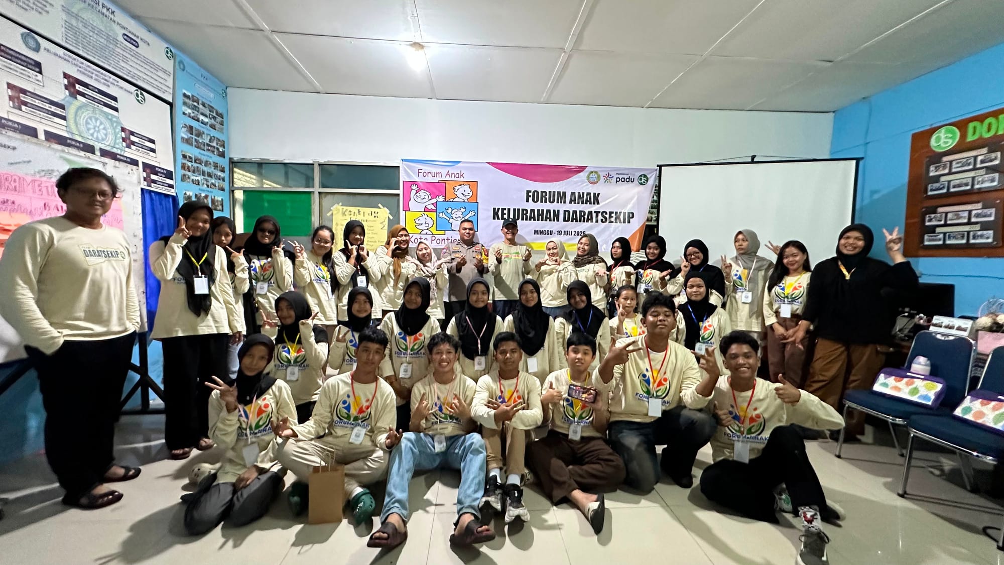 Hadiri Forum Anak di Darat Sekip, Bhabinkamtibmas Polsek Pontianak Kota Perkuat Sinergi Pembinaan Remaja