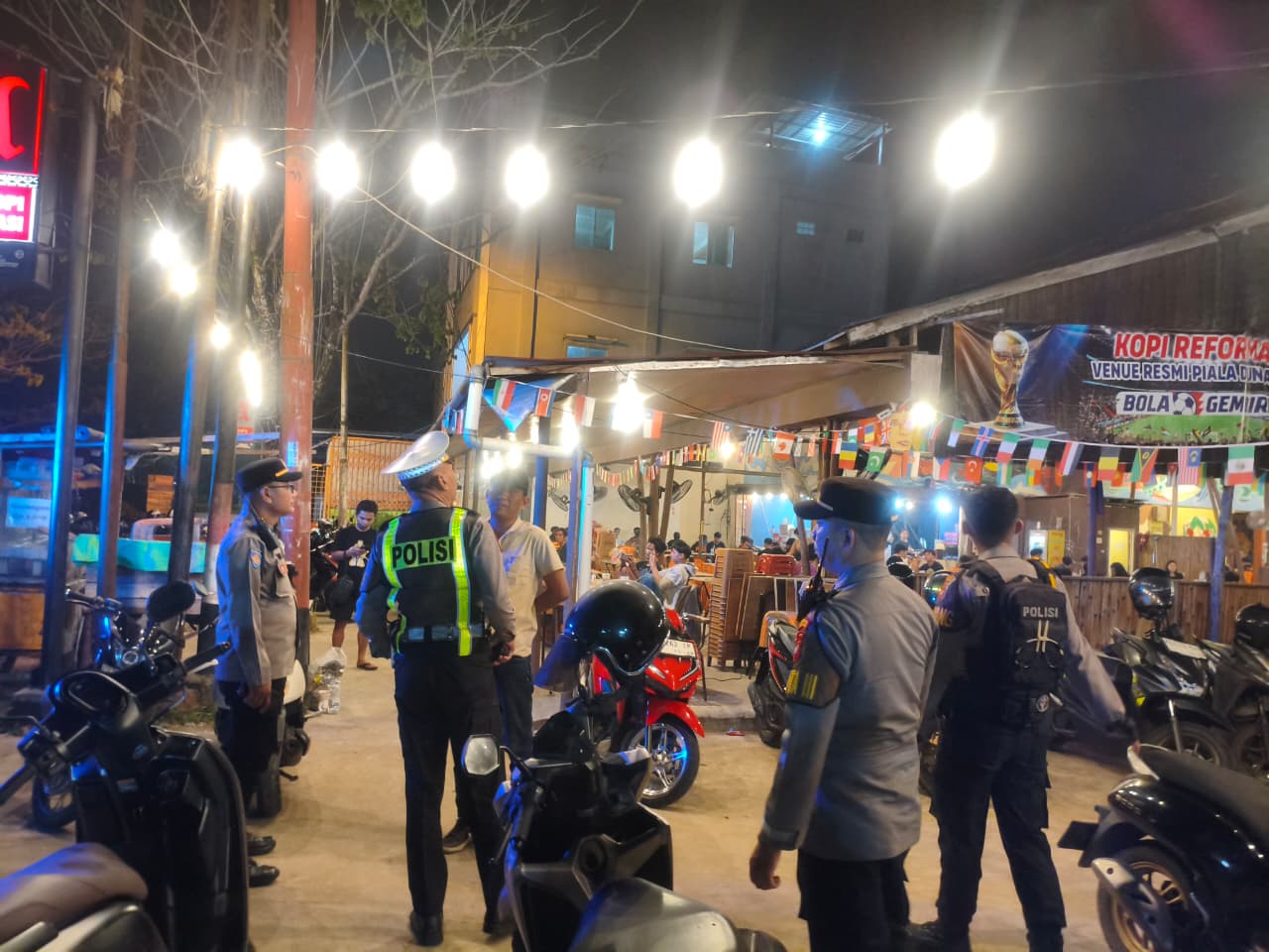 Cegah Kejahatan Malam Hari, Polresta Pontianak Tingkatkan Patroli Skala Besar